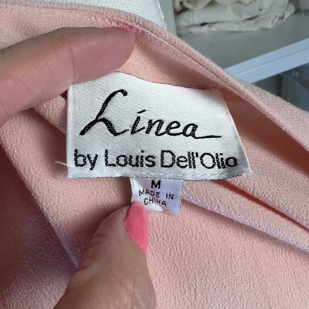 Linea by Louis Dell'Olia women's size medium soft pink tunic top #2307 - Picture 5 of 6